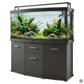 Szafka pod Akwarium Profilowane Owalne Solid 160x60x75cm Grafit