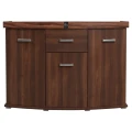 Szafka pod Akwarium Profilowane Owalne Solid 160x60x75cm Orzech