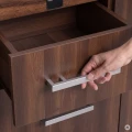 Szafka pod Akwarium Profilowane Owalne Solid 160x60x75cm Orzech