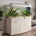Szafka pod Akwarium Profilowane Owalne Solid 160x60x75cm Szampański