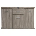 Szafka pod Akwarium Profilowane Owalne Solid 160x60x75cm Dąb Truflowy