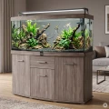 Szafka pod Akwarium Profilowane Owalne Solid 160x60x75cm Dąb Truflowy