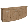 Szafka pod Akwarium Profilowane Owalne Solid 200x60x75cm Dąb Artisan