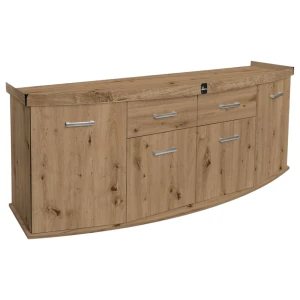 Szafka pod Akwarium Profilowane Owalne Solid 200x60x75cm Dąb Artisan