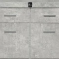 Szafka pod Akwarium Profilowane Owalne Solid 200x60x75cm Beton
