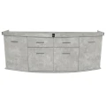 Szafka pod Akwarium Profilowane Owalne Solid 200x60x75cm Beton