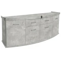 Szafka pod Akwarium Profilowane Owalne Solid 200x60x75cm Beton