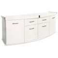Szafka pod Akwarium Profilowane Owalne Solid 200x60x75cm Biała