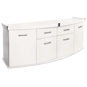 Szafka pod Akwarium Profilowane Owalne Solid 200x60x75cm Biała