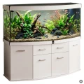 Szafka pod Akwarium Profilowane Owalne Solid 200x60x75cm Biała