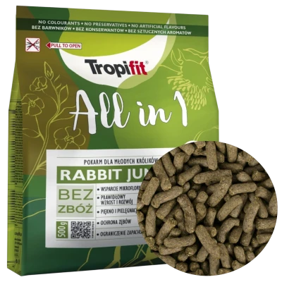 TROPIFIT ALL IN 1 Rabbit Junior Pokarm dla Królików 500g