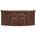 Szafka pod Akwarium Profilowane Owalne Solid 200x60x75cm Orzech
