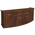 Szafka pod Akwarium Profilowane Owalne Solid 200x60x75cm Orzech