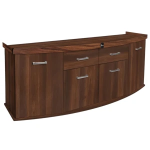 Szafka pod Akwarium Profilowane Owalne Solid 200x60x75cm Orzech