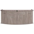 Szafka pod Akwarium Profilowane Owalne Solid 200x60x75cm Dąb Truflowy