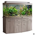 Szafka pod Akwarium Profilowane Owalne Solid 200x60x75cm Dąb Truflowy