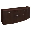 Szafka pod Akwarium Profilowane Owalne Solid 200x60x75cm Wenge