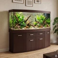 Szafka pod Akwarium Profilowane Owalne Solid 200x60x75cm Wenge