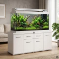 Szafka pod Akwarium Proste Solid 200x60x75cm Biała