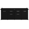 Szafka pod Akwarium Proste Solid 200x60x75cm Czarna