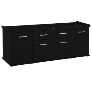 Szafka pod Akwarium Proste Solid 200x60x75cm Czarna