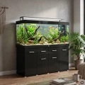Szafka pod Akwarium Proste Solid 200x60x75cm Czarna