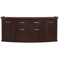 Szafka pod Akwarium Profilowane Owalne Solid 200x80x75cm Wenge