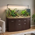 Szafka pod Akwarium Profilowane Owalne Solid 200x80x75cm Wenge