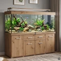 Szafka pod Akwarium Proste Solid 200x80x75cm Dąb Artisan