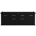 Szafka pod Akwarium Proste Solid 200x80x75cm Czarna