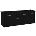 Szafka pod Akwarium Proste Solid 200x80x75cm Czarna