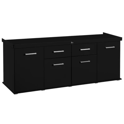 Szafka pod Akwarium Proste Solid 200x80x75cm Czarna