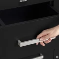 Szafka pod Akwarium Proste Solid 200x80x75cm Czarna