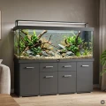Szafka pod Akwarium Proste Solid 200x80x75cm Grafit