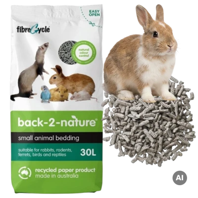 ŻWIREK PAPIEROWY BACK2NATURE 30L dla Królika Gryzoni Podłoże EKO Czysty