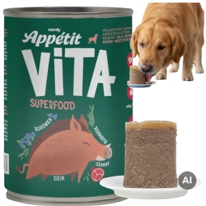 COMFY APPETIT VITA DZIK 400G Karma Mokra dla Psa Bez Zboża Dziczyzna MOCNA