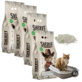 Żwirek Bentonitowy Dla Kota Sheriff Aloe Vera ZBYLAJĄCY Pakiet Zestaw 4x5L
