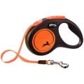 FLEXI SMYCZ DLA PSA AUTOMATYCZNA TAŚMA S 5M Do 15 kg NEON Pomarańczowa