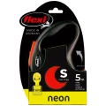 FLEXI SMYCZ DLA PSA AUTOMATYCZNA TAŚMA S 5M Do 15 kg NEON Pomarańczowa