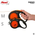 FLEXI SMYCZ DLA PSA AUTOMATYCZNA TAŚMA M 5M do 25KG Classic NEON Pomarańcz