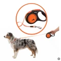 FLEXI SMYCZ DLA PSA AUTOMATYCZNA TAŚMA M 5M do 25KG Classic NEON Pomarańcz