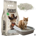Żwirek Bentonitowy Dla Kota Sheriff Aloe Vera ZBYLAJĄCY Pakiet Zestaw 4x5L