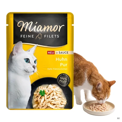 Miamor Karma Mokra Dla Kotów Dorosłych Feine Filets Sauce Kurczak w Sosie 100g