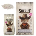 Sheriff Żwirek Bentonitowy Dla Kota Compact Zbrylający Baby Powder Zestaw 20L+5L