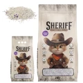 Sheriff Żwirek Bentonitowy Dla Kota Compact Zbrylający Carbon Lavender Zestaw 20L+5L