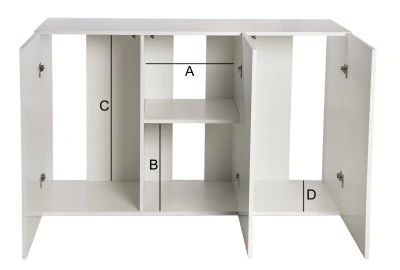 Szafka pod Akwarium Proste Aquatic 160x60x90cm Beton