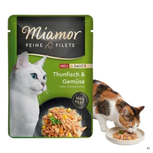 Miamor Karma Mokra Dla Kotów Dorosłych Feine Filets Sauce Tuńczyk z Warzywami w Sosie 100g