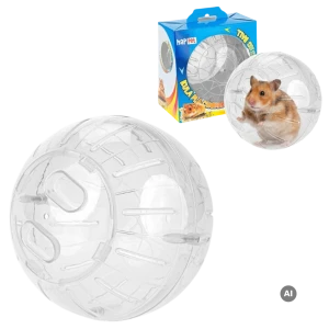 Kula Wybiegowa Dla Chomika Happet 11.5cm Transparentna LEKKA Do Biegania