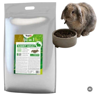 Karma Dla Królika Tropifit All in 1 Rabbit Adult 5kg Pokarm Królik Duży