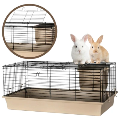 MP Bergamo Cavia 100 Klatka Dla Królika, Świnki Morskiej 100x54,5x45cm Moccacino